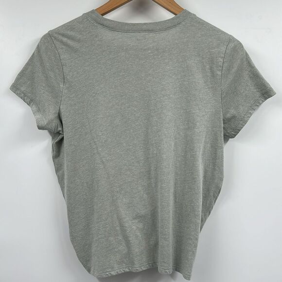 Madewell Knot Front Tee in Gray Medium - Picture 5 of 7